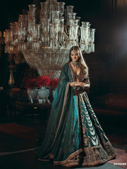 Stunning Mulmul Silk Lehenga Set with Velvet Blouse & Organza Dupatta