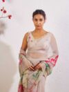 Introducing the Exclusive Floral Handwork Saree