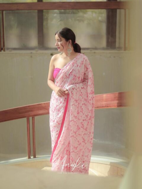 Digital Print Saree